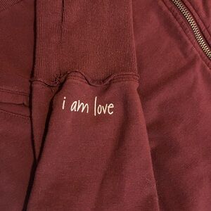 PEACE LOVE WORLD  fashion  Sweatshirt/top burgundy
